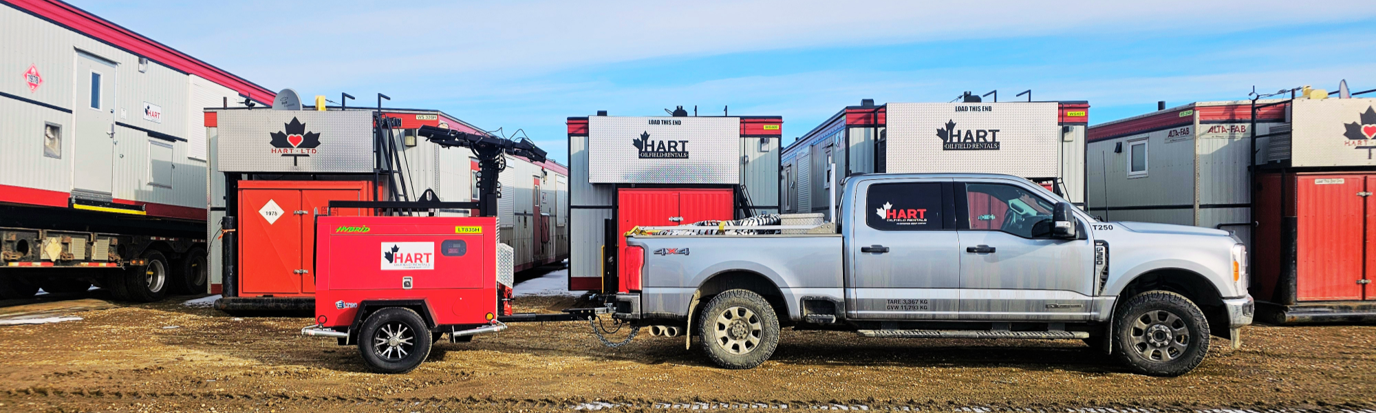 Hart Oilfield shack truck